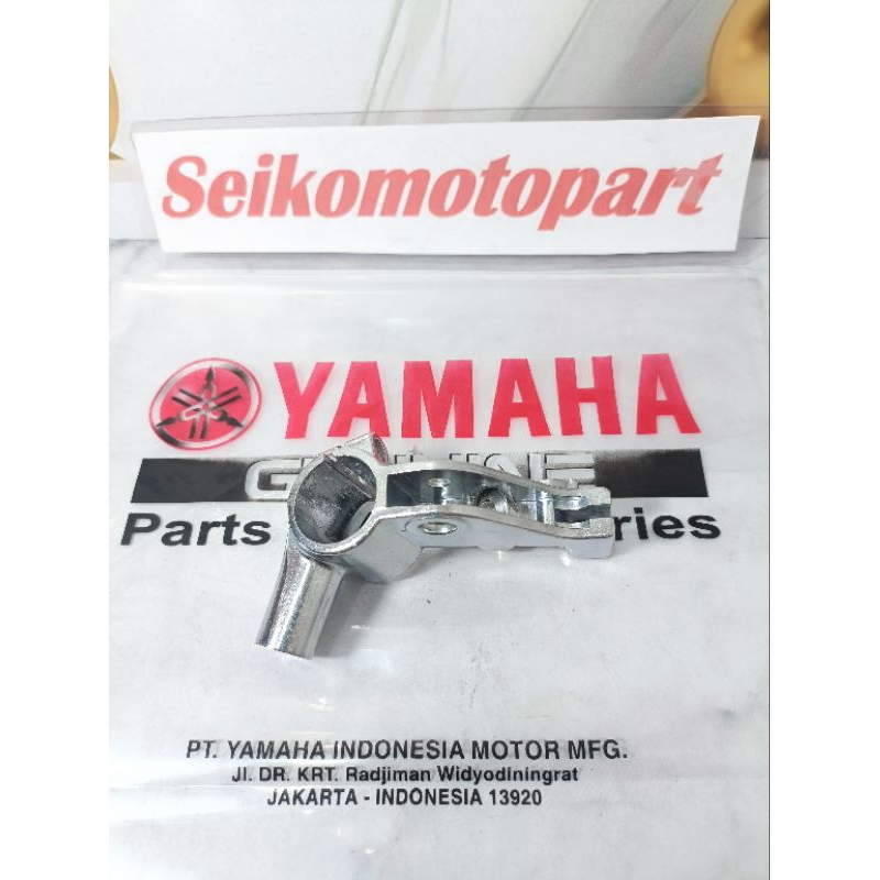 Dudukan Handle Kiri (Silver) MIO J Dudukan Spion Motor YAMAHA MIO GT, SOUL GT FINO FI X-RIDE
