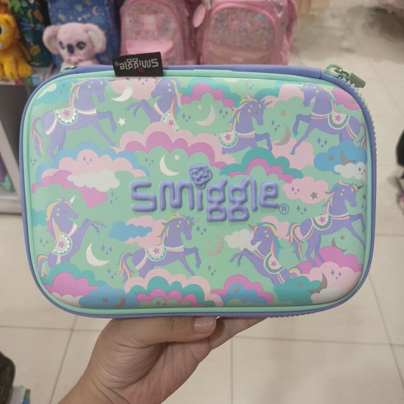 

Smiggle Hardcase Stationary Case Tempat Pensil With Customize Name ORIGINAL Unicorn SALE