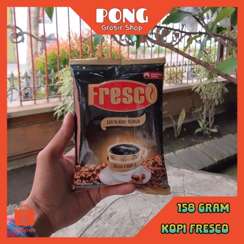 Kopi FRESCO 100% Kopi Bubuk Tanpa Gula Kopi Kapal Api