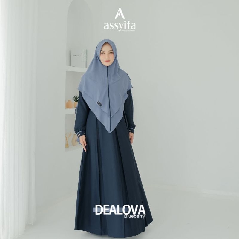 Gamis set khimar original Dealova by Assyifa
