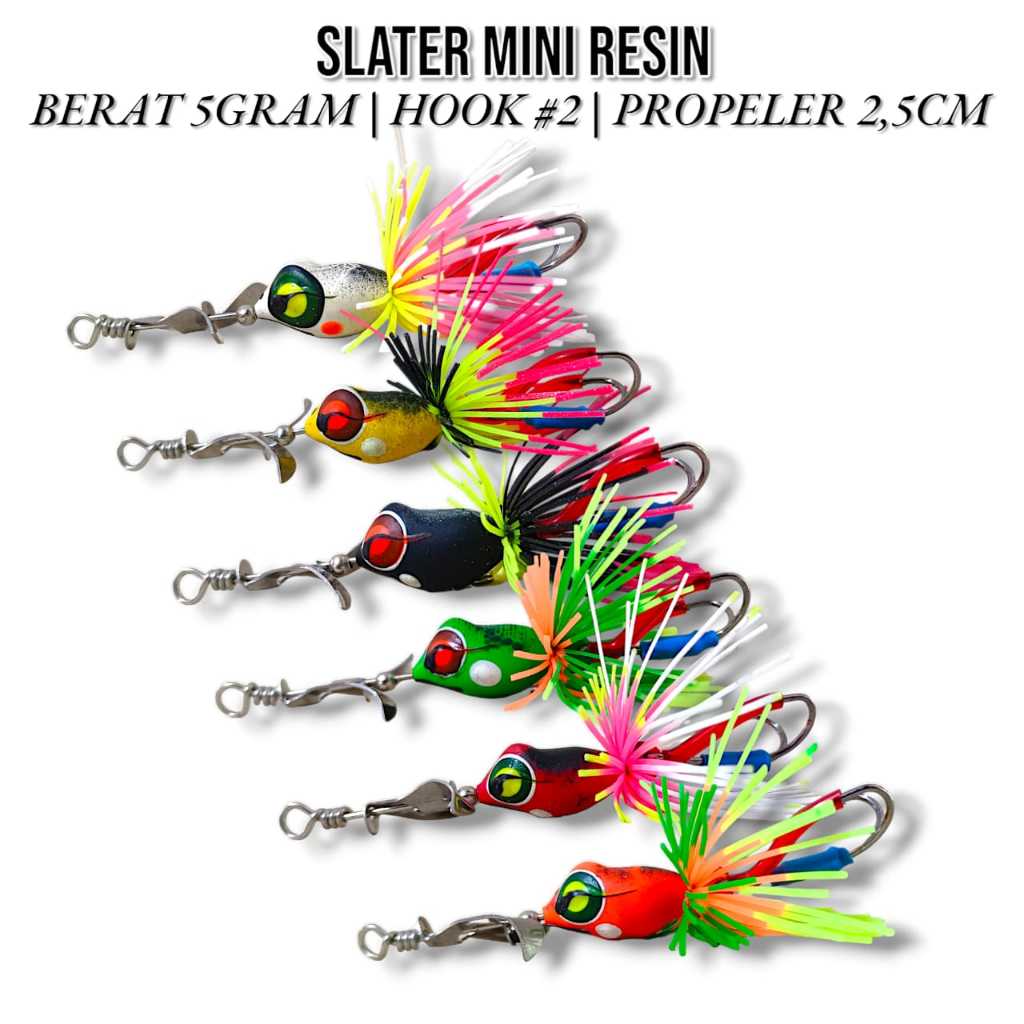 SLATER MINI ABI LURE UMPAN CASTING GABUS DAN TOMAN