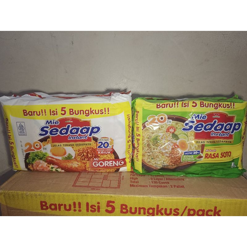 

Paket mie instan Sedap (5pcs)