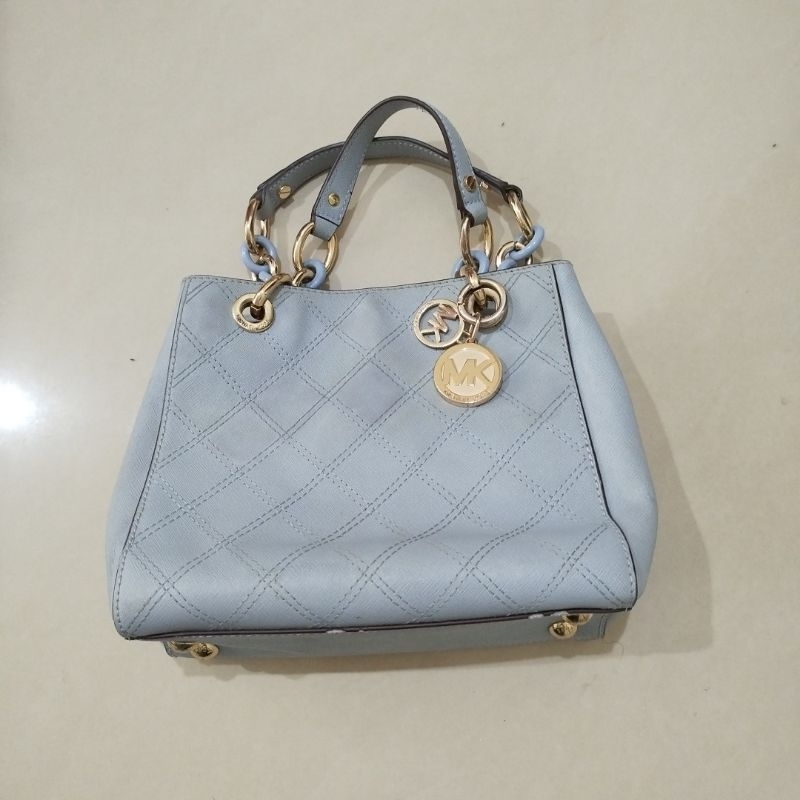 Tas Pesta M*K Sintya Biru Muda 25*27*8 Ori
