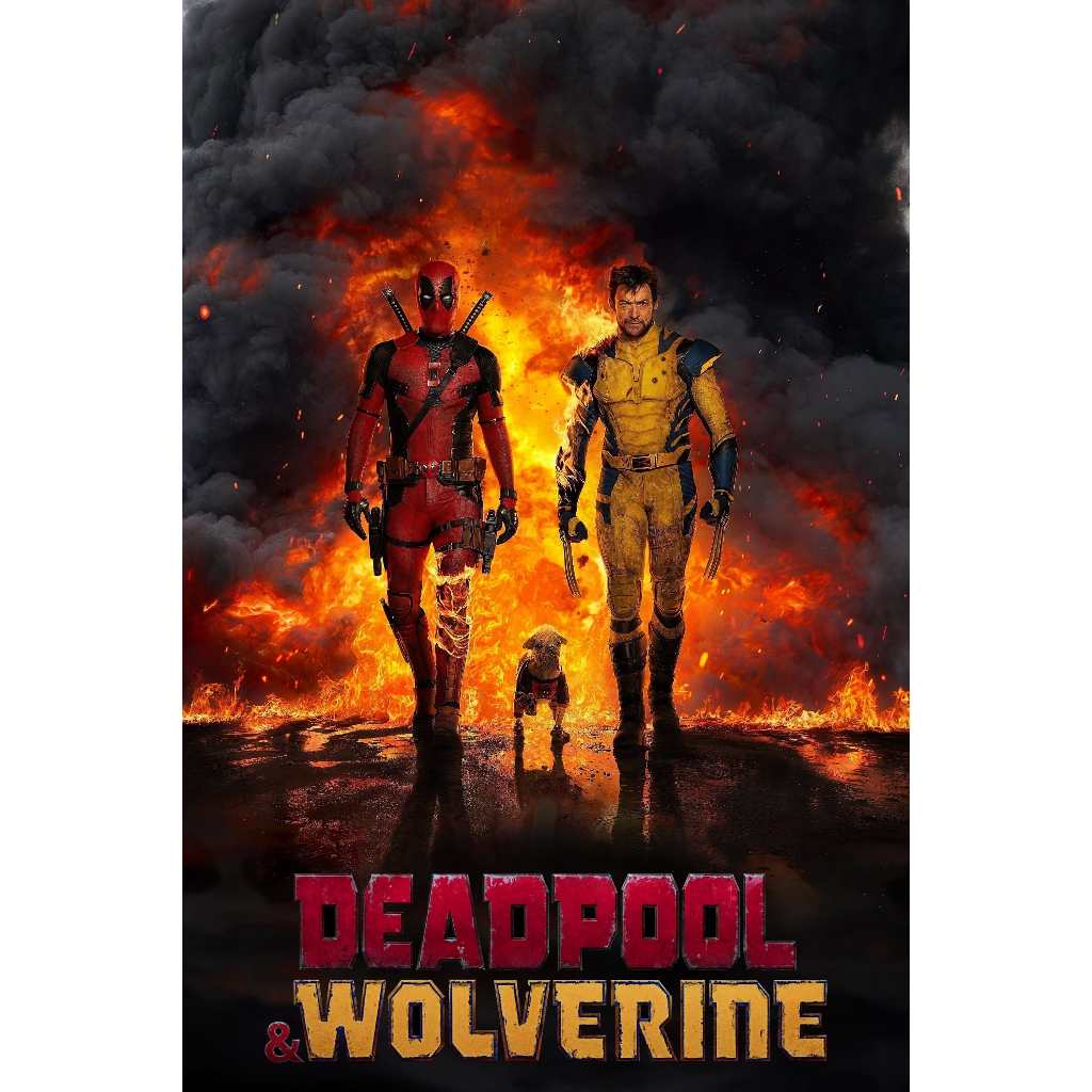 dvd kaset duo kocak Deadpool serta Wolverine (2024)