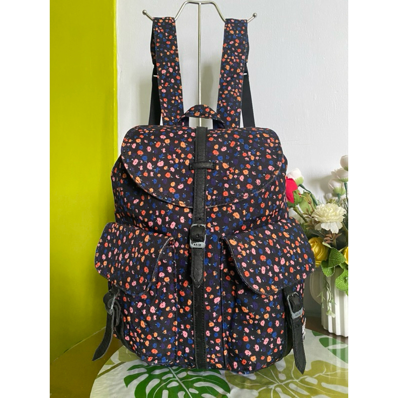 tas Ransel wanita Herschel Dawson Woman Floral preloved keren