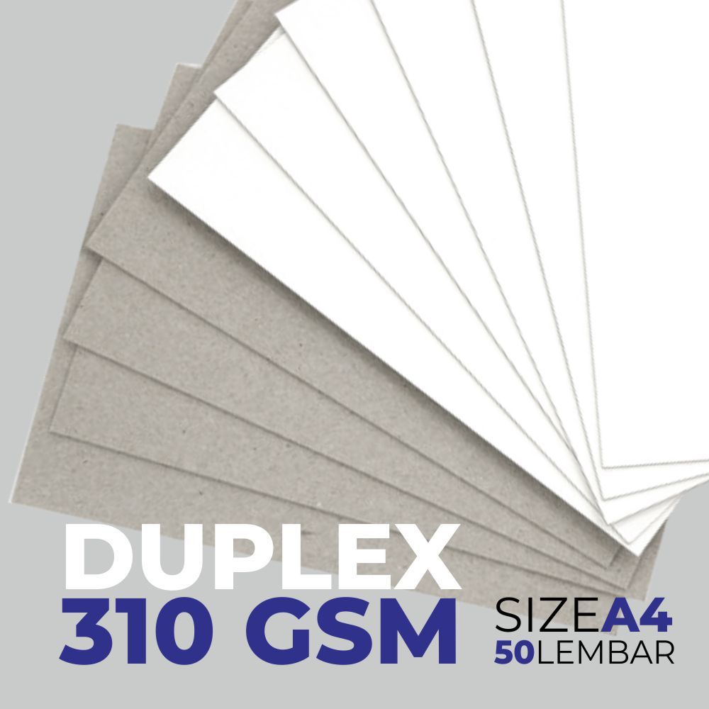 

50lembar Kertas Karton Duplex Duplek 310 Gsm Marga A4