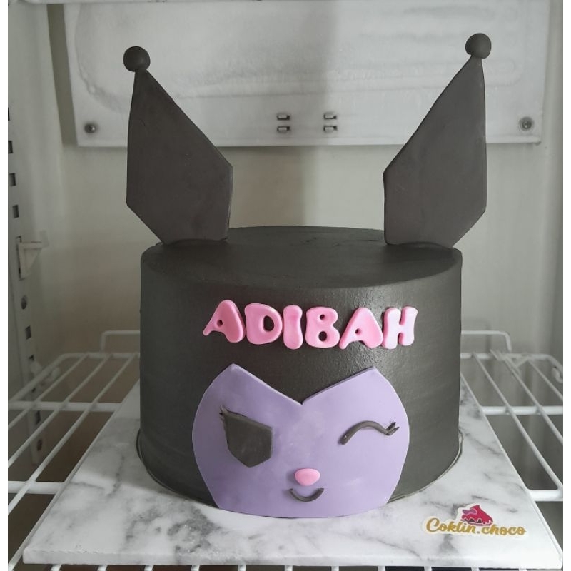 

kue ultah kuromi / cake birthday sanrio kuromi