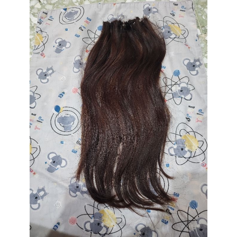 Hair extension bahan premium PRELOVED 55 cm  real human hair