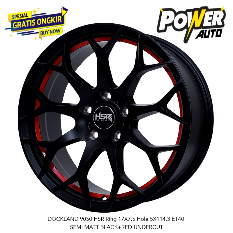 Velg Hsr Dockland ring 17 lubang baut 5 buat Hrv Rush Innova