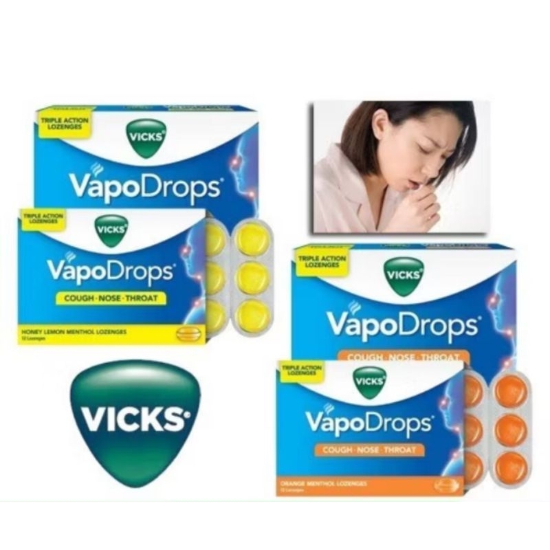 

Vicks Vapedrops candy + Cough / permen pereda batuk