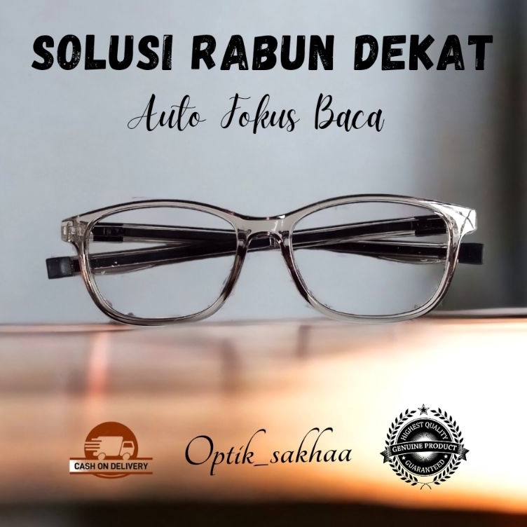 Hadir Spesial Kacamata Baca Plus Auto Focus One Power Reader Adjusment Magnet Anti Radiasi Blueray P