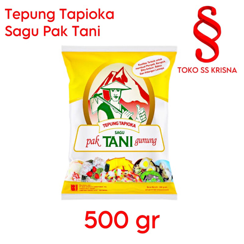 

Tepung Tapioka Sagu Cap Pak Tani Gunung 500 gr