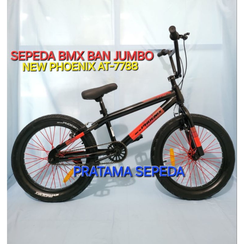 Sepeda Anak 20 Inch Laki Laki BMX New Phoenix NP-7788 Ban Jumbo 3.0