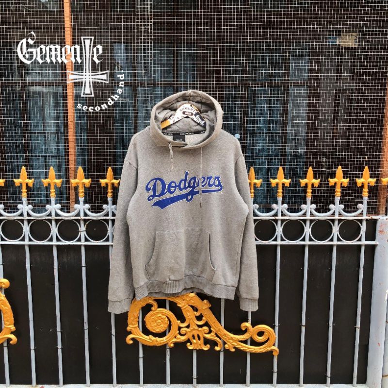 Hoodie MLB Dodgers Velvet