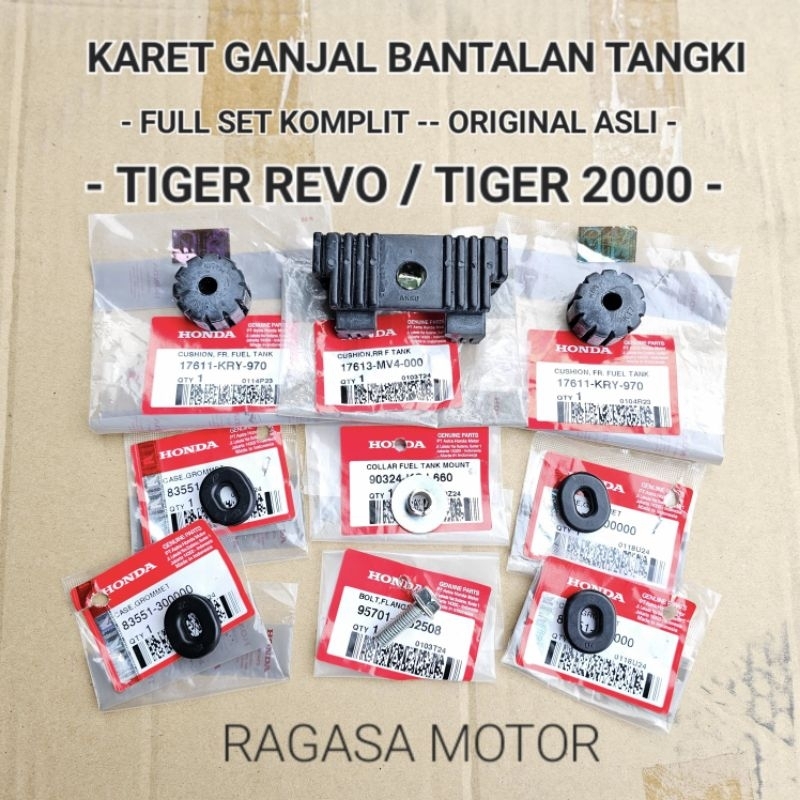 Karet Ganjal Bantalan Dudukan Tangki Depan Belakang Set Honda TIGER REVO TIREV TIGER 2000 TILAM TILA
