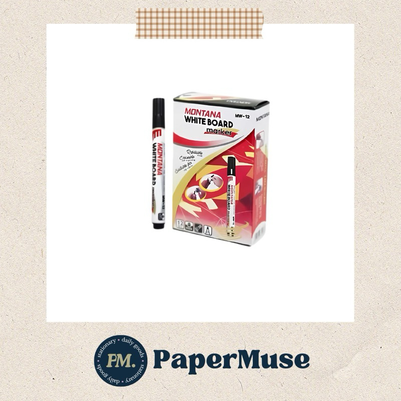 

SPIDOL WHITEBOARD/PERMANENT MARKER MW/MP-12 Montana