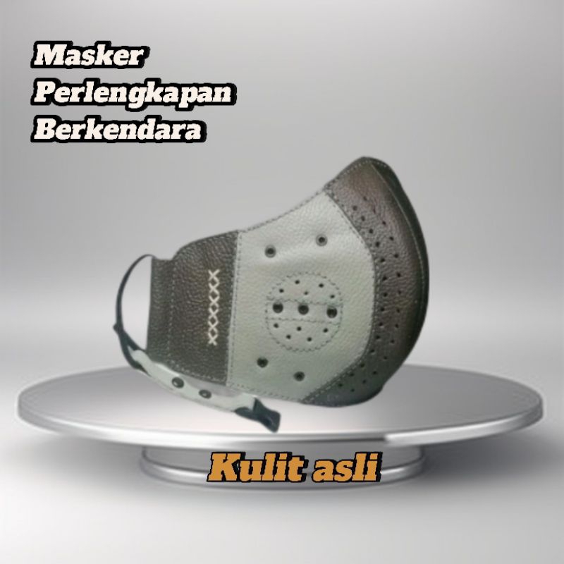 masker motor keren masker kulit asli motif kulit jeruk masker UNISEKS
