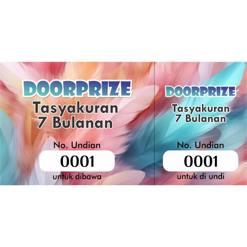 

Kupon Doorprize atau Undian Ulang Tahun Anak (nomorator)