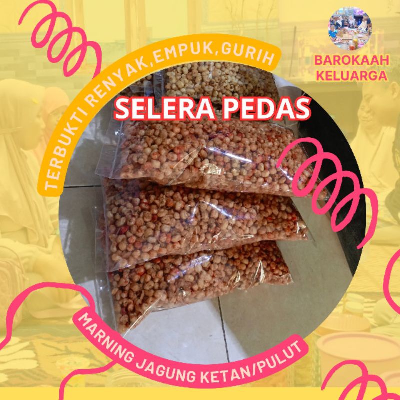 

MARNING JAGUNG KETAN PULUT PEDAS GURIH ASIN TERBUKTI RENYAH POOOL, DAN NAGIH BANGET (500 gr)