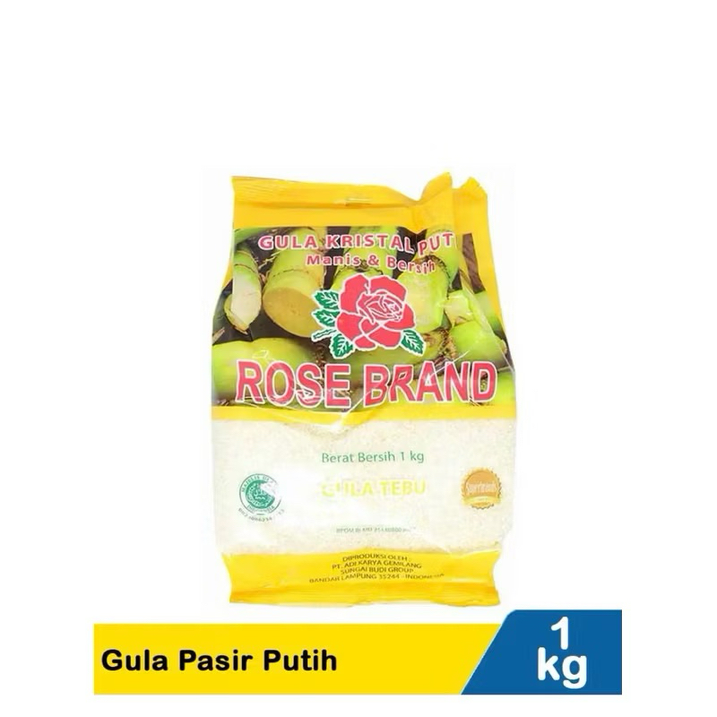 

(READY) Gula Pasir Putih Rose Brand 1 kg