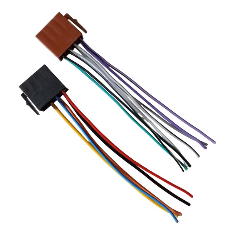 Soket tape double Din socket head unit model iso songket power dan speaker tape mobil model iso