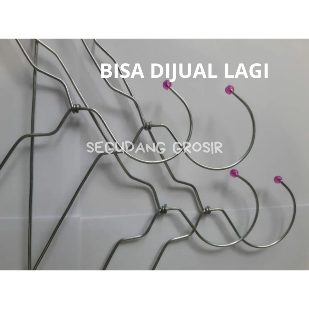 HANGER BAJU DEWASA MURAH (harga untuk 1 lusin hanger) / GANTUNGAN BAJU / HANGER KAWAT 8500