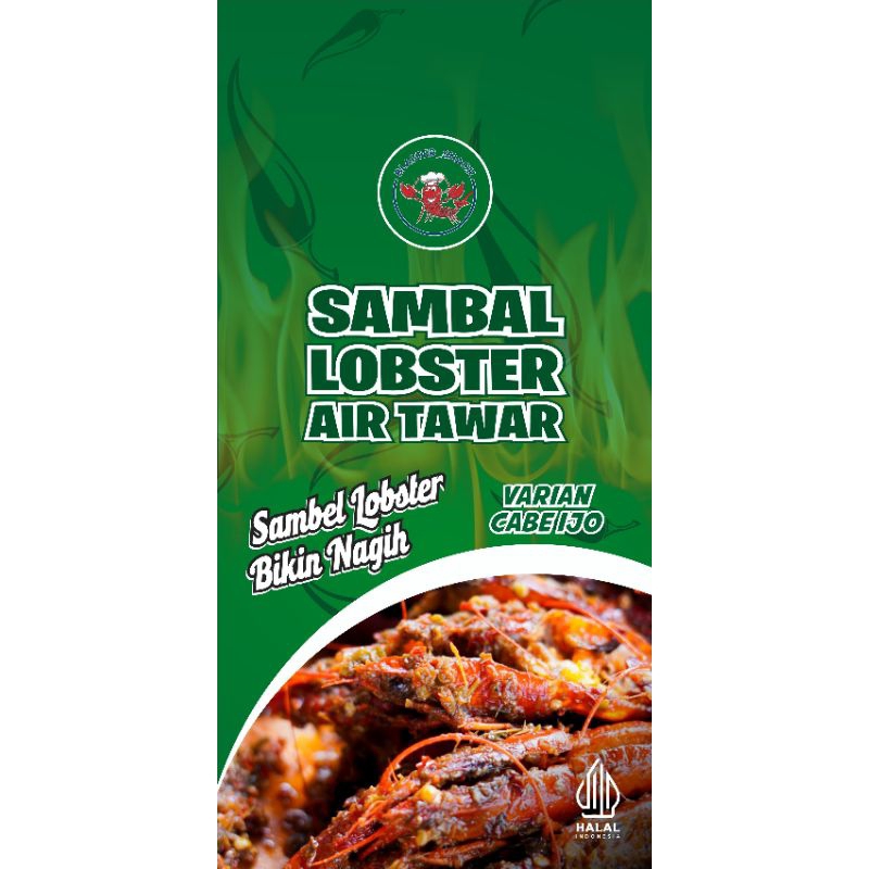 

Sambal Lobster Air Tawar Varian Cabe Hijau Pete 200gram