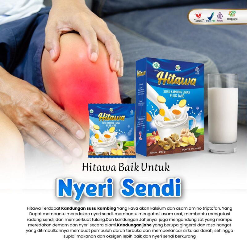 

Hitawa Sachet Satuan (25gr) Susu Kambing Etawa Plus Jahe