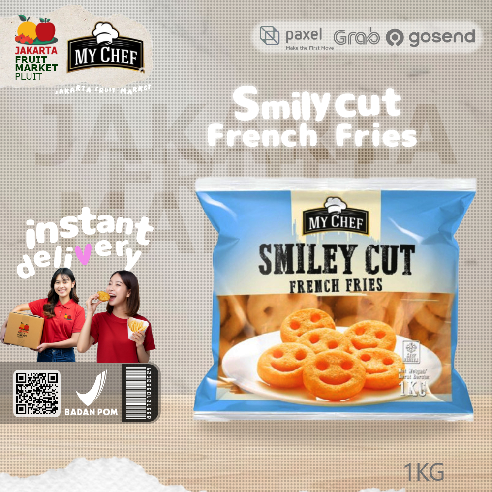 

MY CHEF FRENCH FRIES SMILY CUT 1KG
