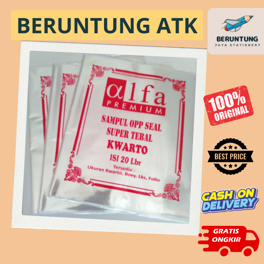 

Sampul Plastik OPP Seal Alfa Boxy dan Kwarto