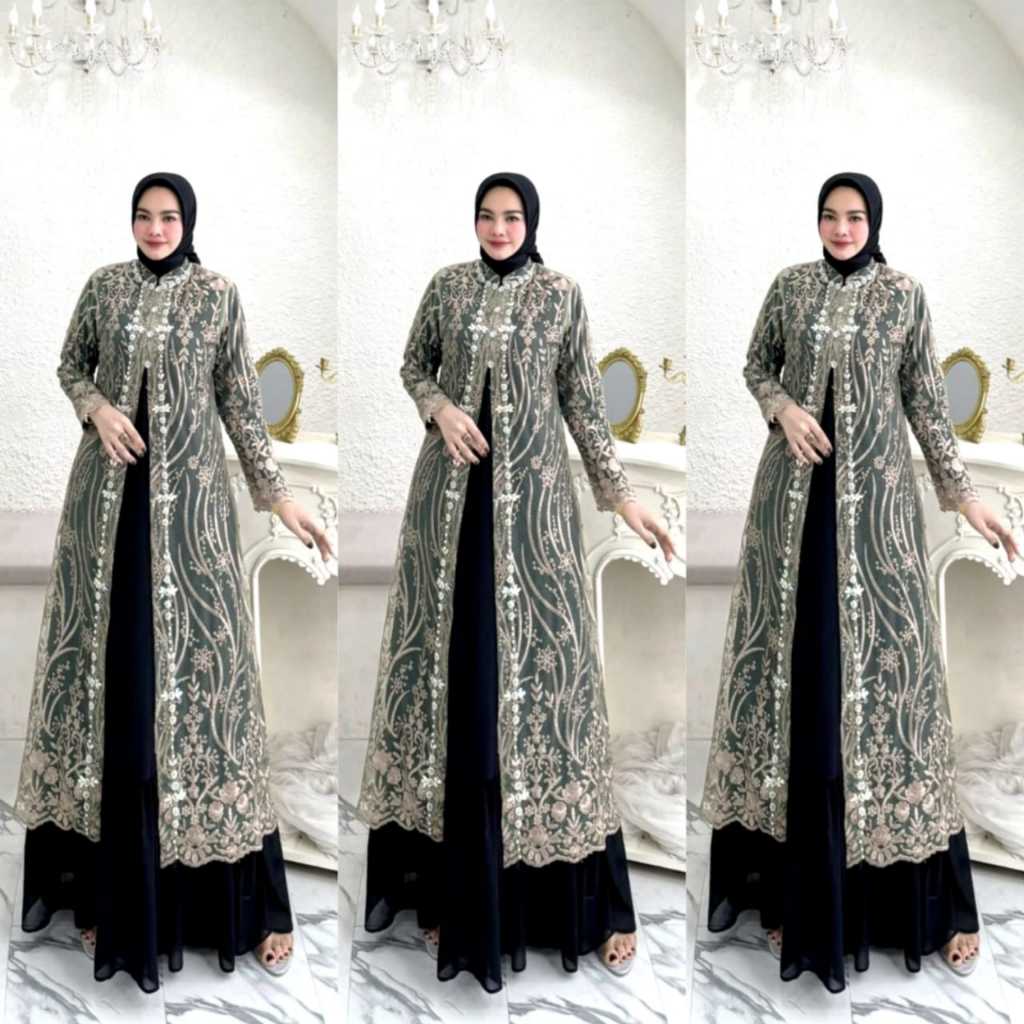 Yumna Set Gamis Outer by original brand
