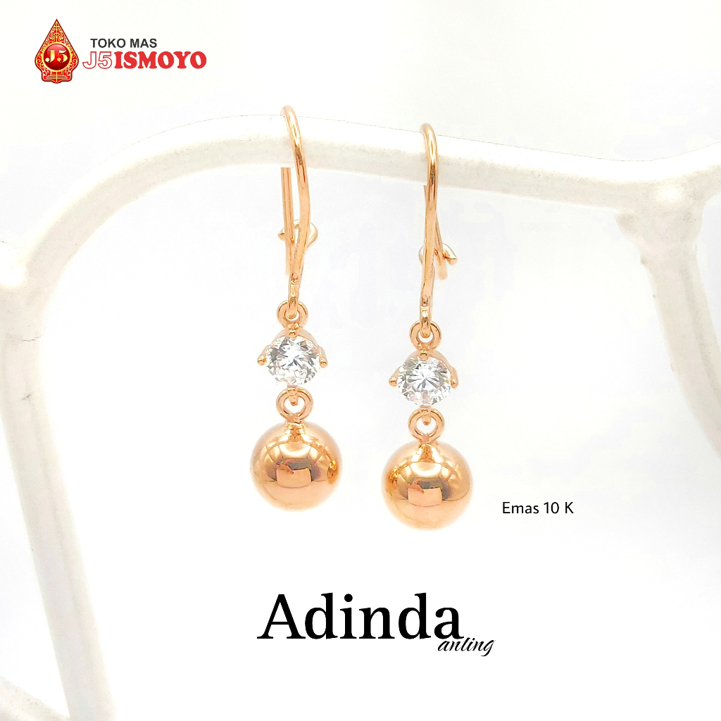 Anting Emas Mas Asli Model Adinda J5 Ismoyo