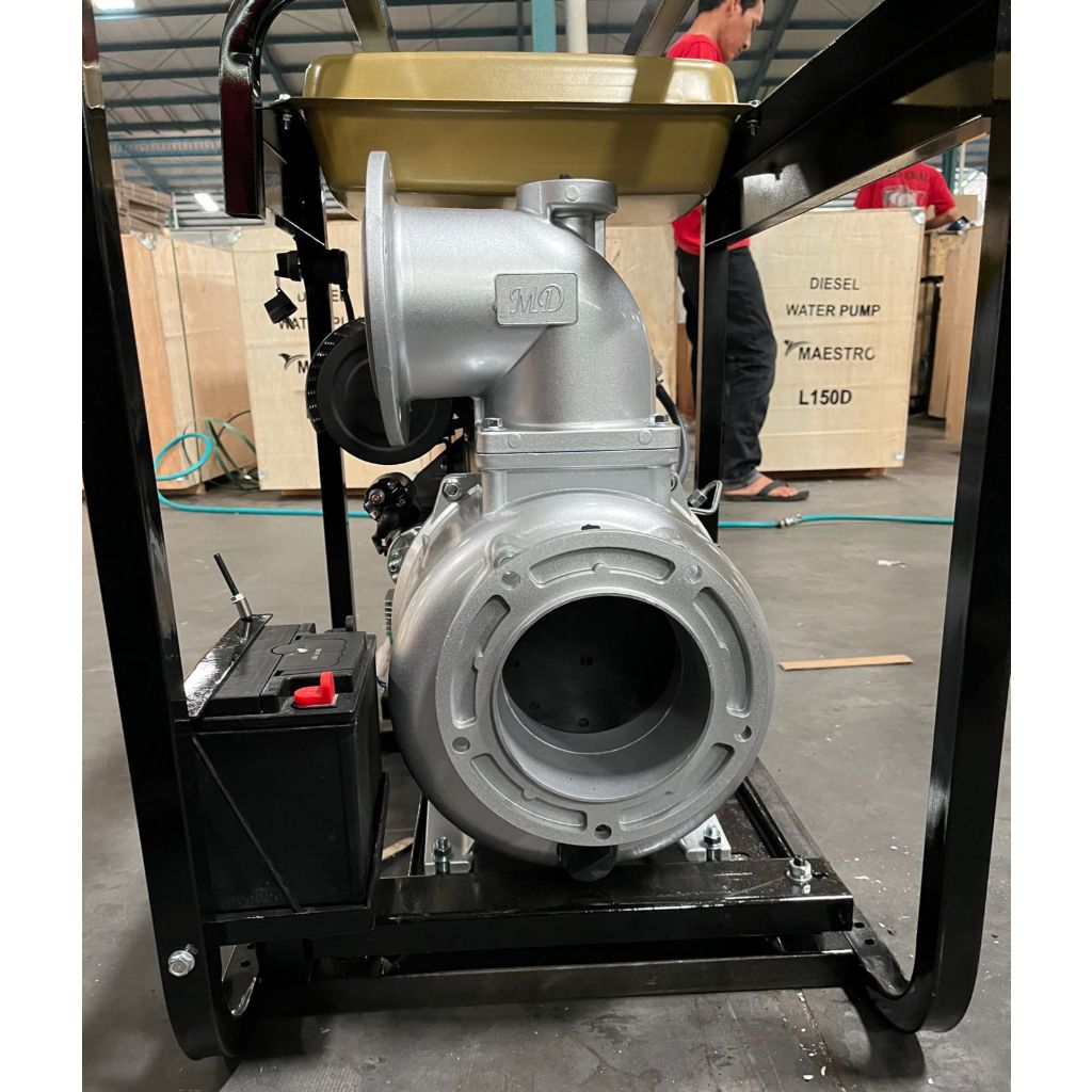 Maestro Mesin Pompa Air Sawah Irigasi Diesel Solar Alkon 6 Inch Electric Starter Waterpump L150D Wat