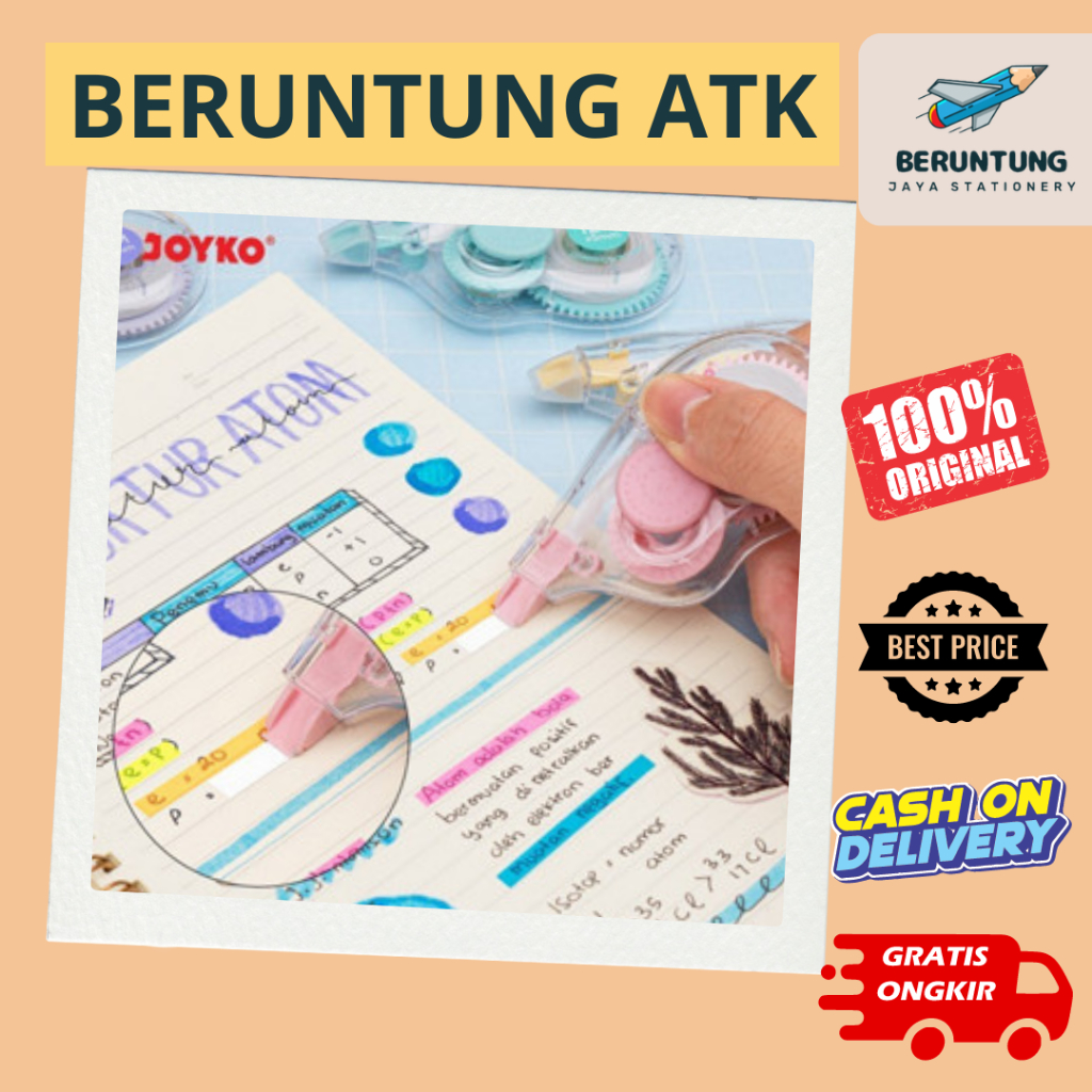 

Tipe X Kertas / Correction Tape Joyko CT-581