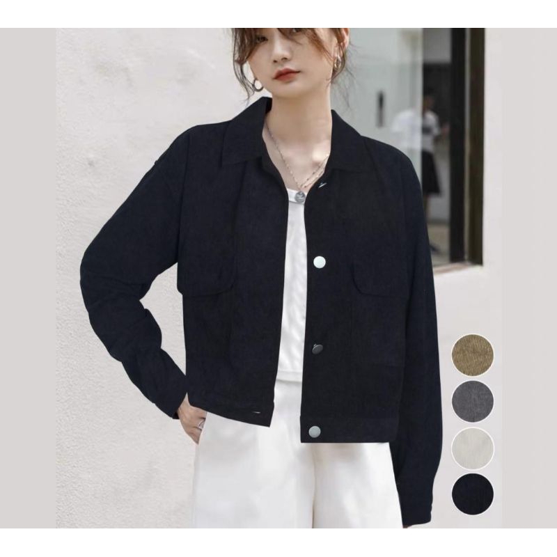 Jaket Wanita Bahan Corduroy Import Premium