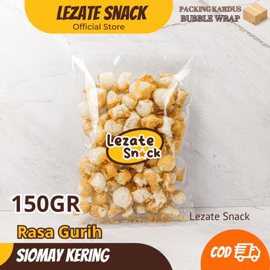 Siomay Mini Kering Kiloan 150GR Gurih Renyah Murah / Somay Kering Seblak Siomay Kering Daun Jeruk Cu
