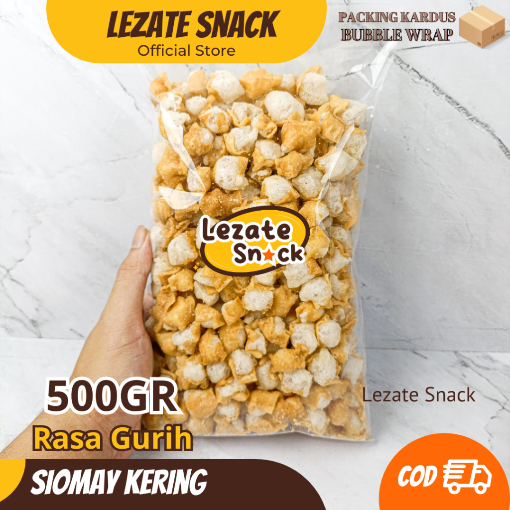 

Siomay Mini Kering Kiloan 1KG Gurih Renyah Murah / Somay Kering Seblak Siomay Kering Daun Jeruk Cuanki Batagor Kering WAP SNACK