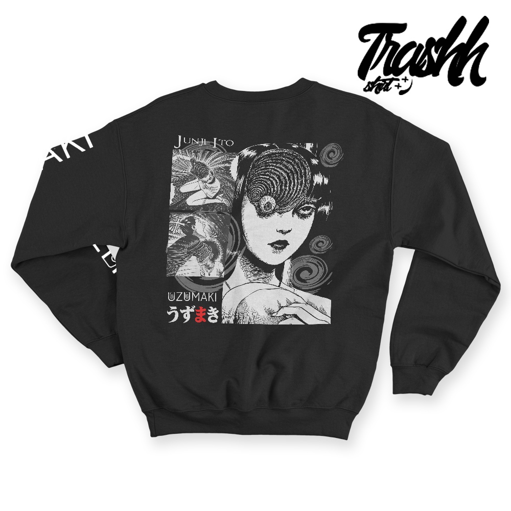 Crewneck Sweatshirt Anime Manga Junji Ito Uzumaki