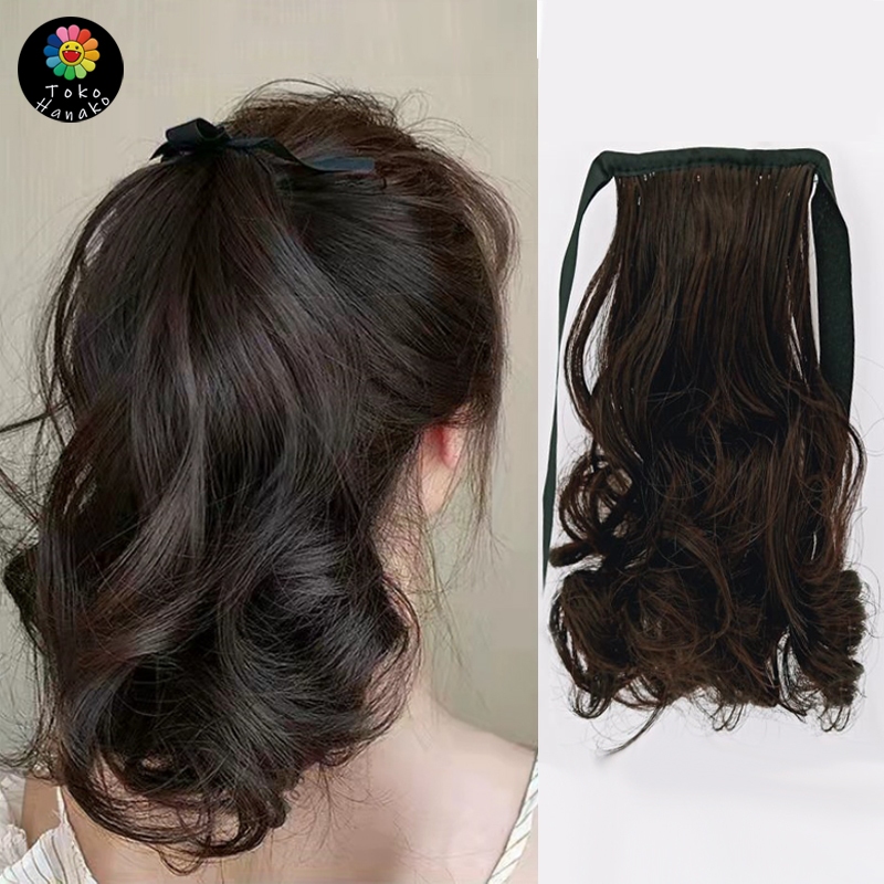 Rambut Palsu Anak Hair Clip Curly Wig Anak Ponytail Anak Curly Tali