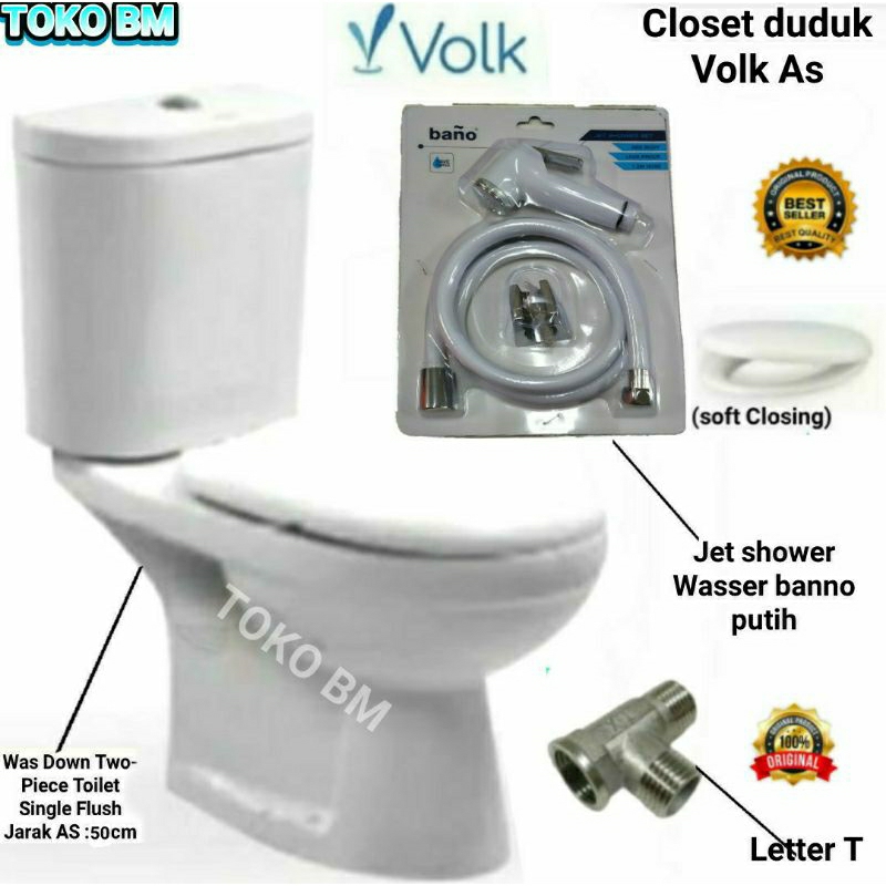 Closet duduk toilet renovo as 50 cm/closet duduk murah kualitas oke