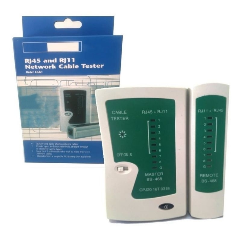 LAN Tester / Alat Cek Kabel LAN / Pendeteksi Kabel LAN RJ11 & RJ45