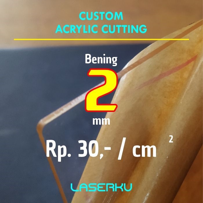 

Akrilik Lembaran Bening 2mm Ukuran Custom