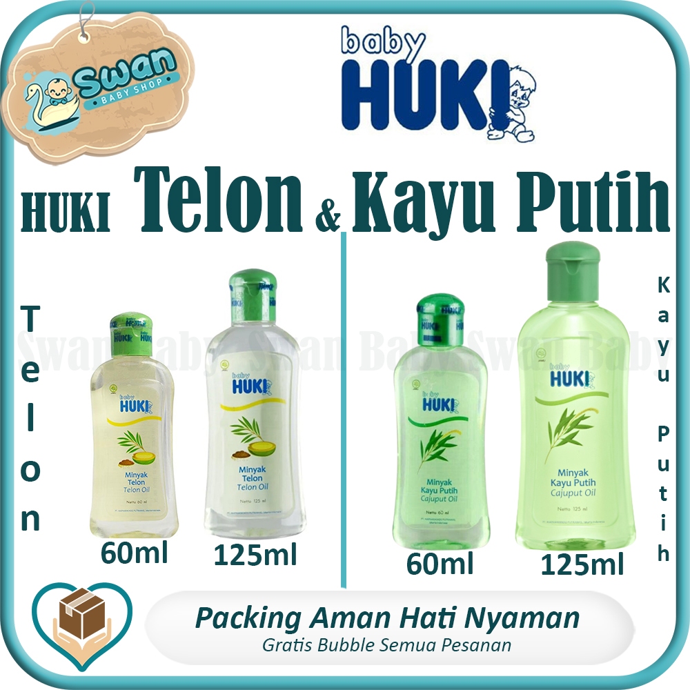 Minyak Telon Bayi Huki Minyak Telon dan Kayu Putih - Swan baby Swan Bayi Hangat Natural