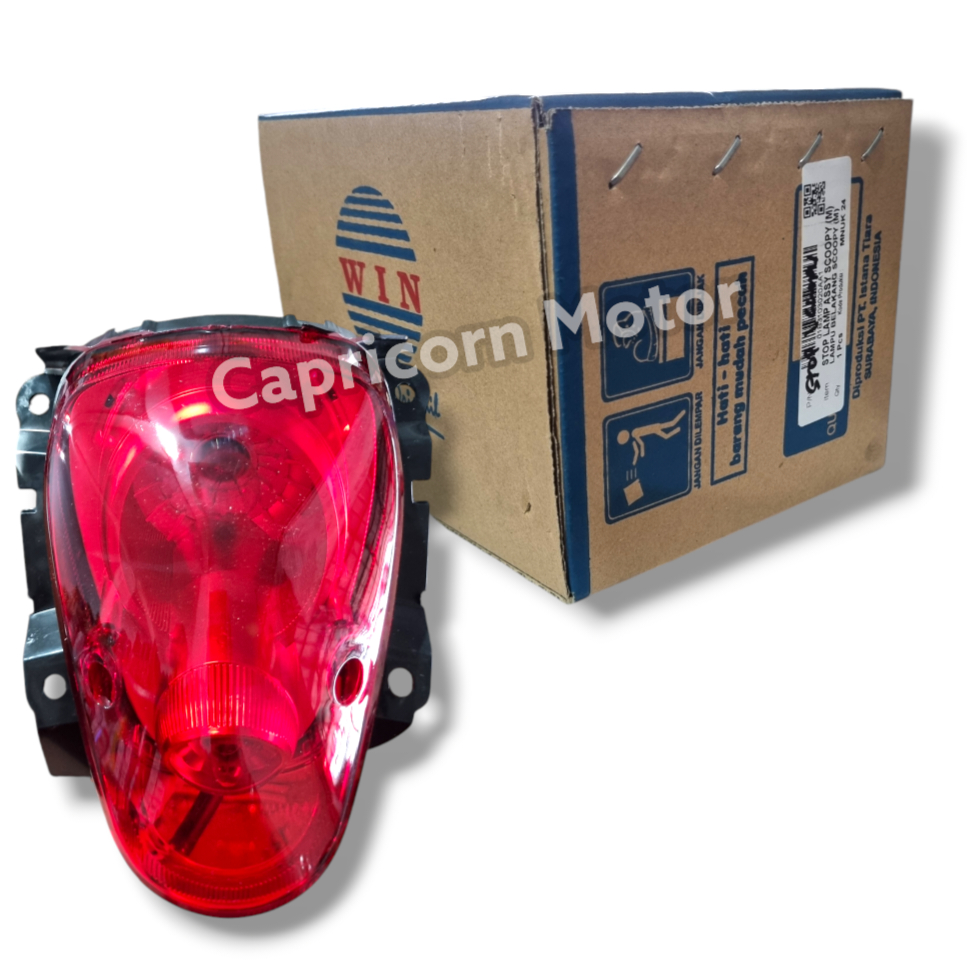 REFLEKTOR LAMPU BELAKANG SCOOPY LAMA KARBU STOP LAMP merk WIN