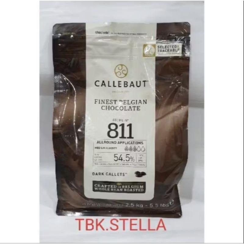 

100 GR - CALLEBAUT DARK CALLETS 811 54.5 %