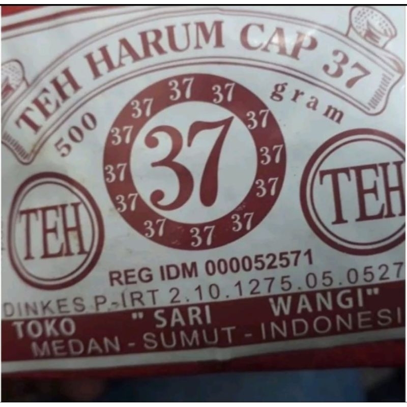 

Teh Harum Cap 37 / Bubuk Teh 37 kemasan 500gram