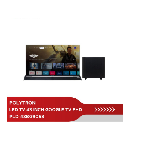 LED TV Polytron PLD 43BG5058 43 In SubWoofer Soundbar SMART ANDROID G00GLE TV
