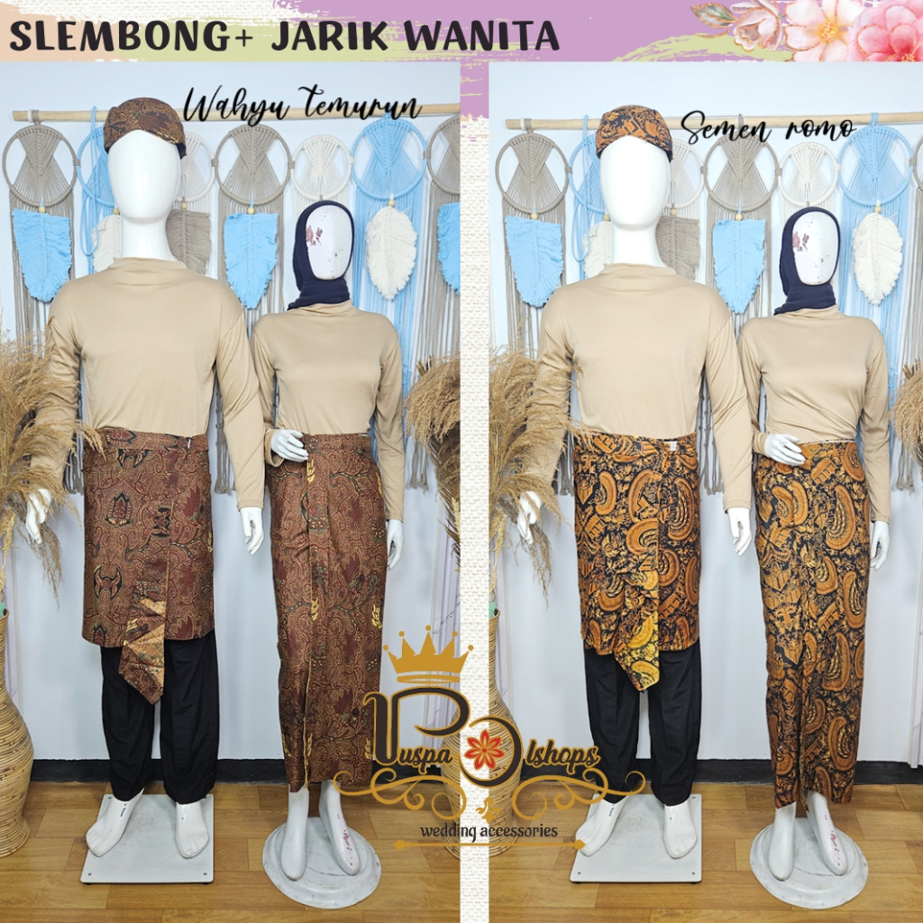 jarik wanita slembong dan blangkon set jarik couple set blangkon plus jarik instan wanita dewasa