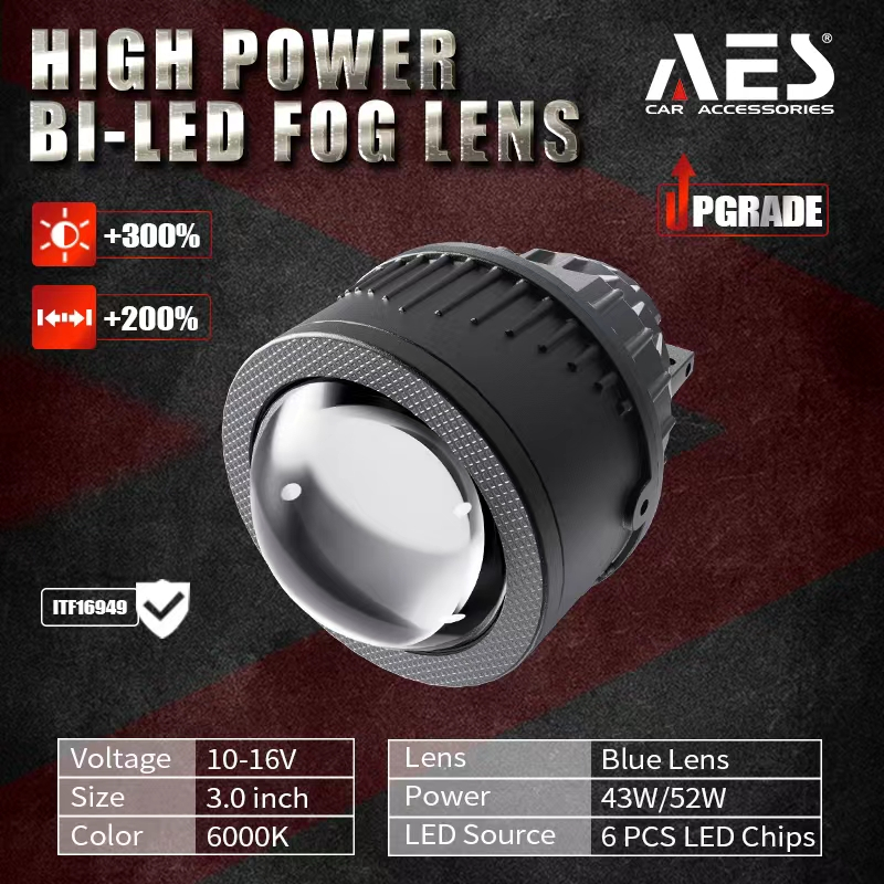 Bilens LED Projector Lens Biled Foglamp AES FX 1 Colour merk AES