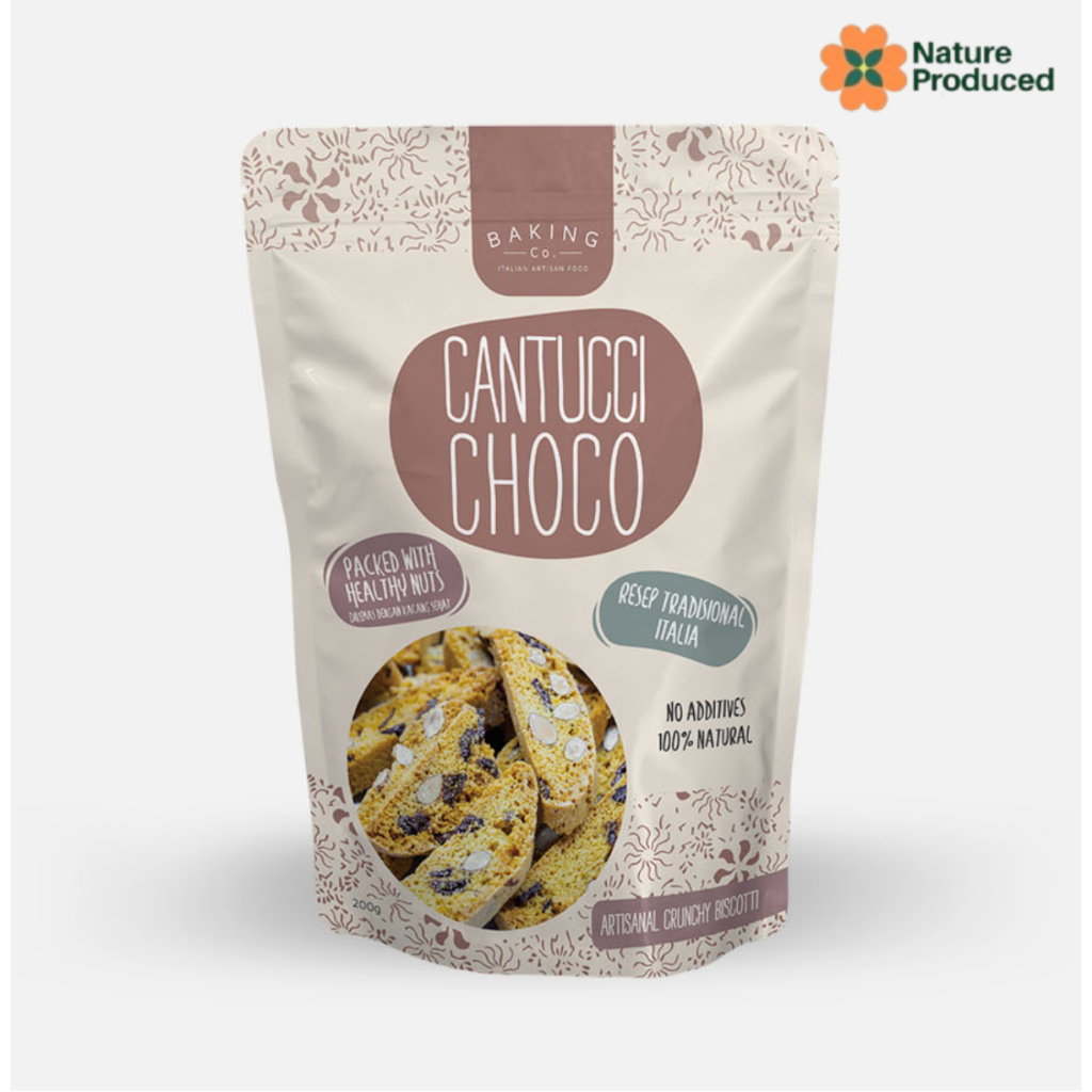 

Baking Co Biscotti Cantucci Almond Choco 200gr Kue Kering Snack Sehat